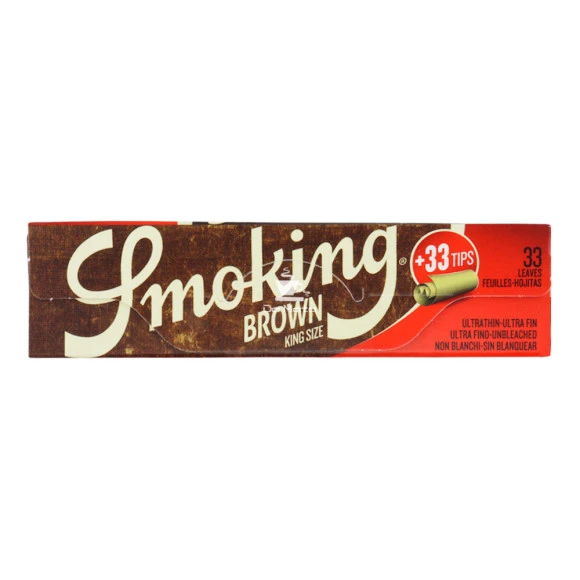 Seda Smoking Brown c/ Piteira King Size de frente