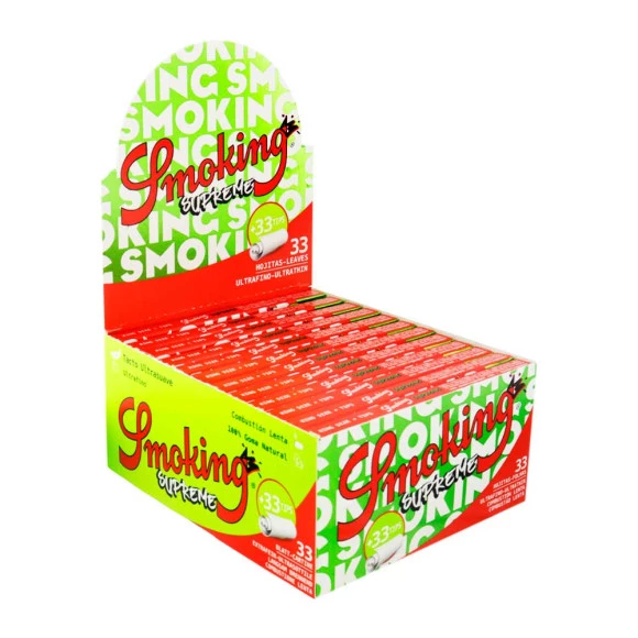 Caixa de Seda Smoking Supreme King Size + Tips de lado