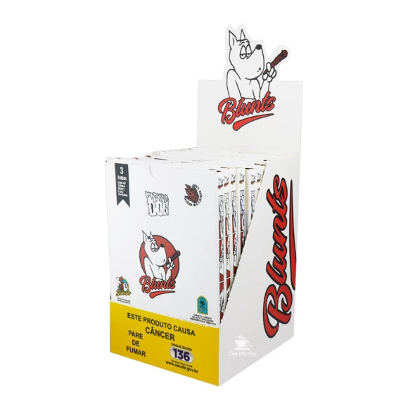Caixa de Blunt Natural Leaf Smoking Dog