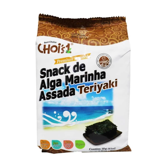 Chois Snack de Alga Marinha Assada Teriyaki 
