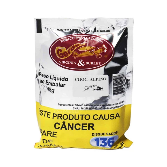 Tabaco p/ Cachimbo Geróss Chocolate