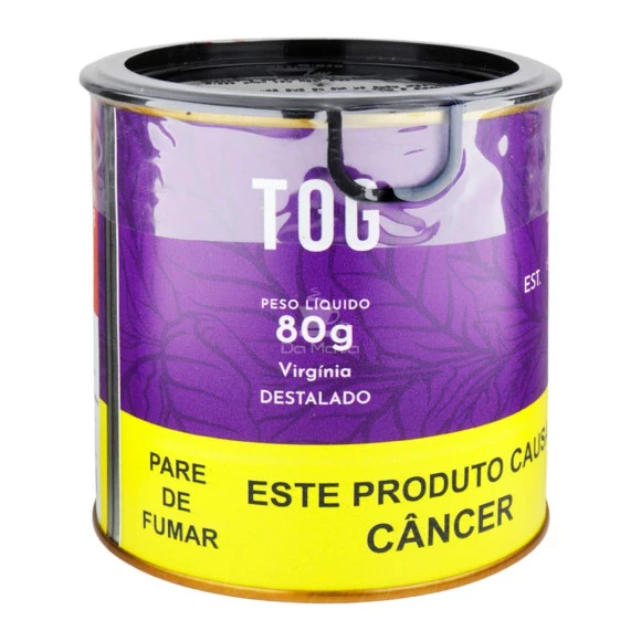 Lata Tog Virginia Destalado 80g Tabacaria Da Mata