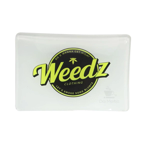 Bandeja Weedz de Vidro Temperado White