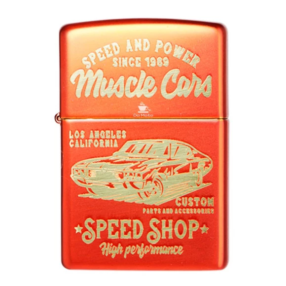 Isqueiro Zippo Muscle Car Design 48523 de frente