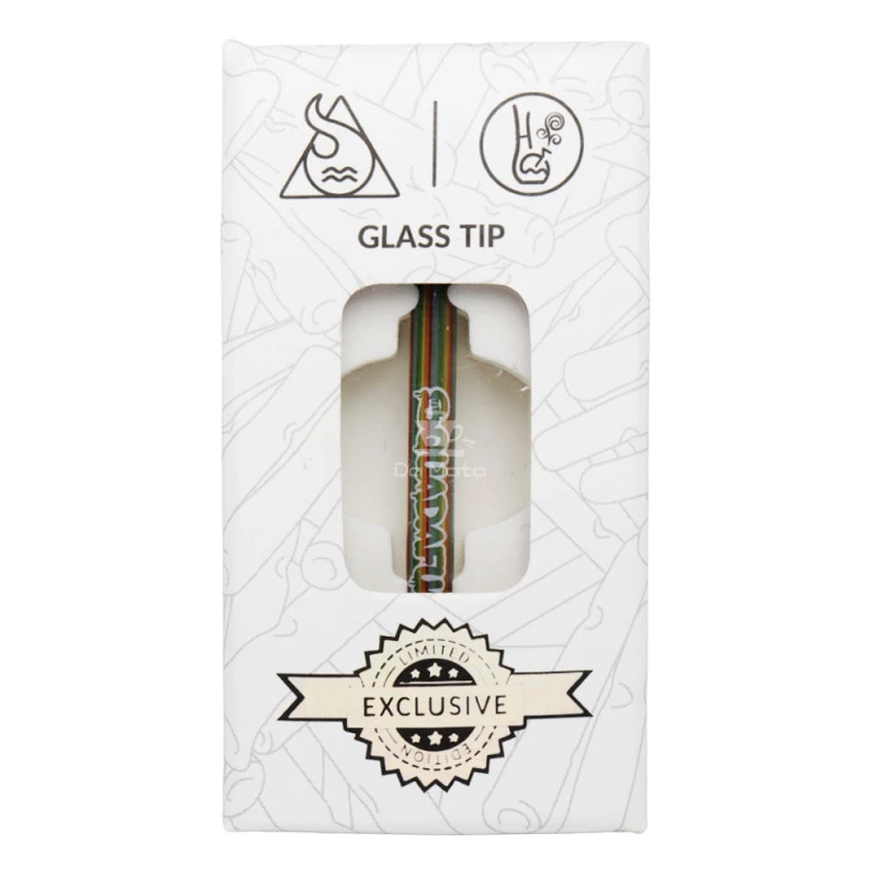 Piteira de Vidro Collab Squadafum e Hippiebong 5mm Arco-iris