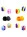 Pacote de Slick Silicone Mix de Cores 2ml 