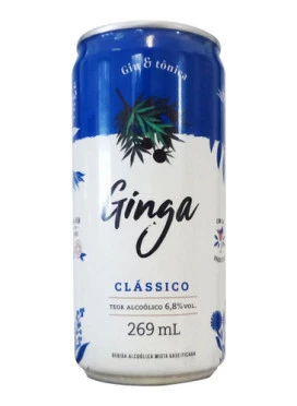 Gin E Tônica - Ginga 269ml  Novidade - Pronta Para Beber