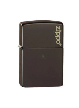 Isqueiro Zippo 49180ZL Marrom Logo