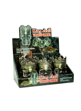 Caixa de Dichavador de Metal King Skull