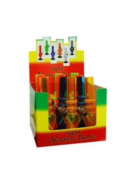 Display de Bong de Acrílico Pequeno Colorido 