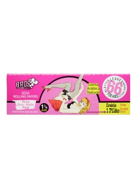 Seda Bros 66 Rosa 1 1/4 Size C/ Pilão