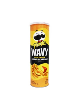 Batata Pringles Importada E.U.A Wavy Applewood Smoked Cheddar