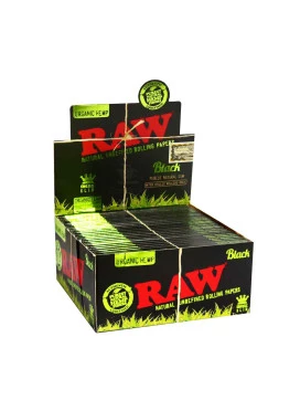 Caixa de Seda Raw Organic Black King Size