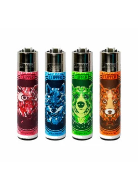 Kit Isqueiro Clipper Savage Animals