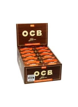 Caixa de Seda Roll OCB Unbleached