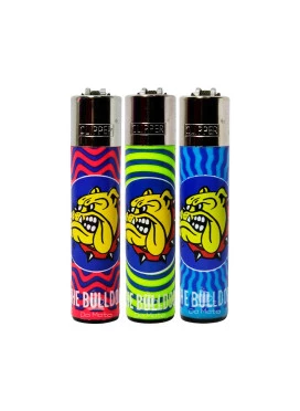 Kit com 3 Isqueiros Clipper The Bulldog Edição para colecionador