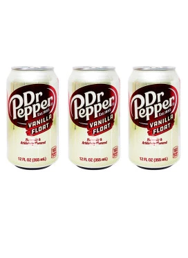 Kit 3 Refrigerantes Importado Dr Pepper Vanilla Float