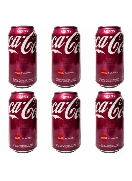 Kit 6 Refrigerantes importado Coca-Cola Cherry