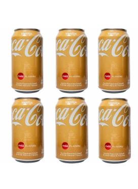 Kit 6 Refrigerantes Importado Coca-Cola Vanilla