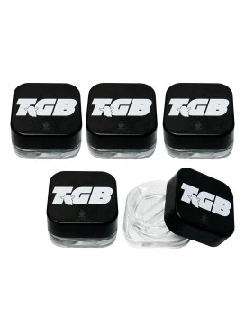 Kit com 5 Slick de Vidro TGB 2 divisórias