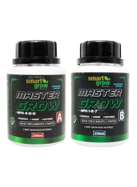 Kit de Fertilizante Smart Grow Master Grow A e B 250ml