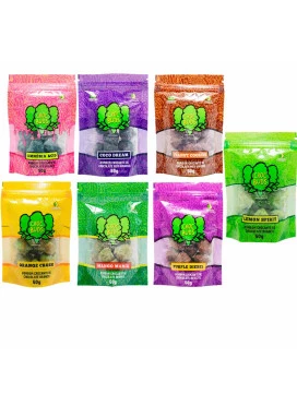 Kit com 7 Chocolates Croc Buds 50g