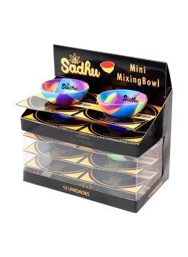 Caixa de Mini Cuia de Silicone Sadhu Colorido