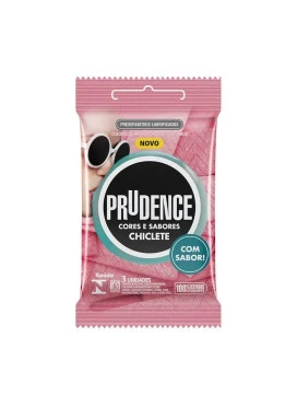 Preservativo Prudence Chiclete c/ 3 un.