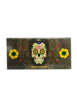 Seda Snail Calavera Mexicana Vida Brown King Size c/ Piteira