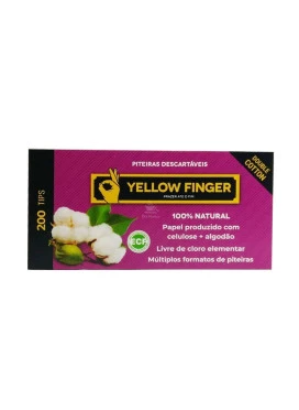 Piteira de Papel Yellow Finger Double Cotton