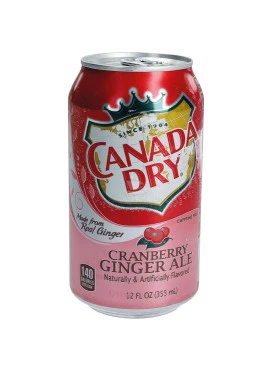 Refrigerante Canada Dry Cramberry Ginger Ale - EUA
