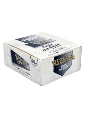 Caixa de Seda Rizla Super Thin Silver - 50 un