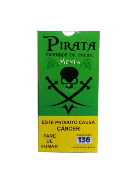 Cigarro de Palha Pirata Menta