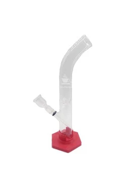 Bong de Vidro Borossilicato com Base de plástico