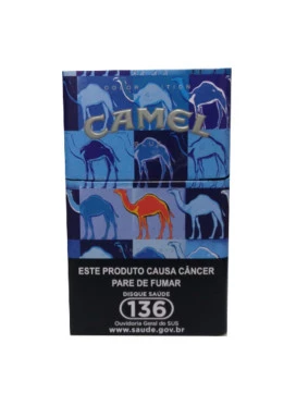 Porta CIgarro de Metal Camel Azul