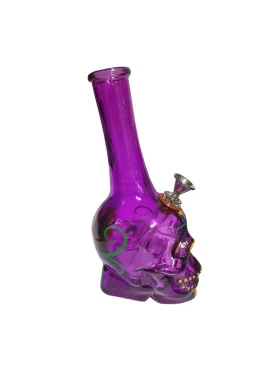 Bong de Vidro Purple Skull