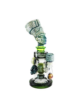 Bong de Vidro Abduzido Gold Maori Médio Pharaoh