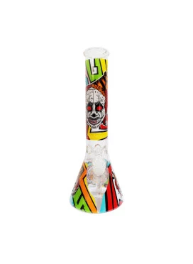 Bong de Vidro Grande Clown Colorful