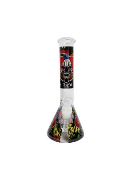 Bong de Vidro Médio Black Clown