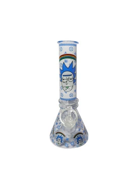 Bong de Vidro Rick and Morty Blue *Brilha no Escuro*