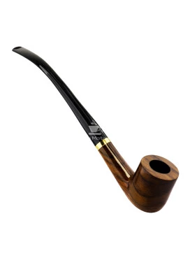Cachimbo Churchwarden Dourado 20cm