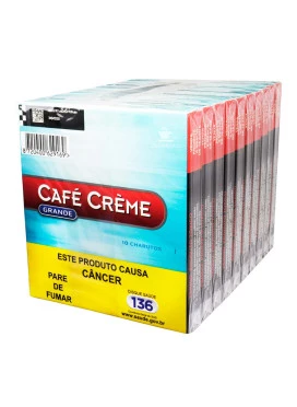 Pacote de Cigarrilha Café Crème Blue Grande