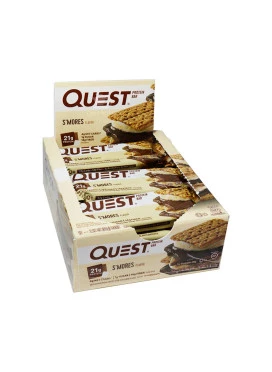Caixa de Barra de Proteína Quest S'Mores