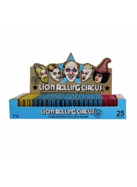 Caixa de Seda Lion Rolling Circus Unbleached 1 1/4