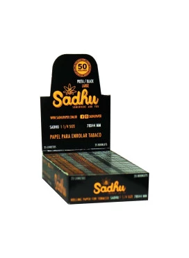 Caixa de Seda Sadhu Black Large 1 1/4