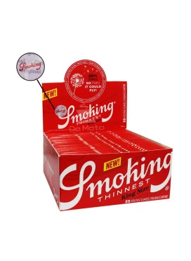 Caixa de Seda Smoking Thinnest King Size