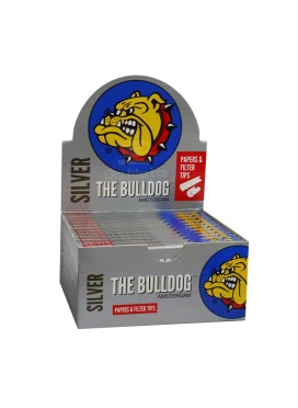 Caixa de Seda The Bulldog  Silver c/ Piteira King Size