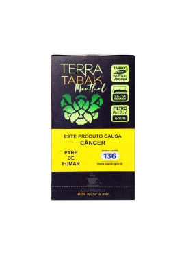 Caixa de Terra Tabak Menthol Enrolado c/ Filtro 