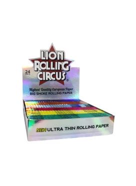Caixa de Seda Lion Rolling Circus Ultrathin King Size