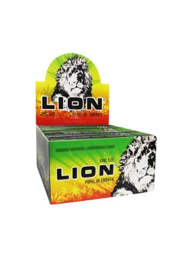 Caixa de Seda Lion Papel de Cânhamo King Size